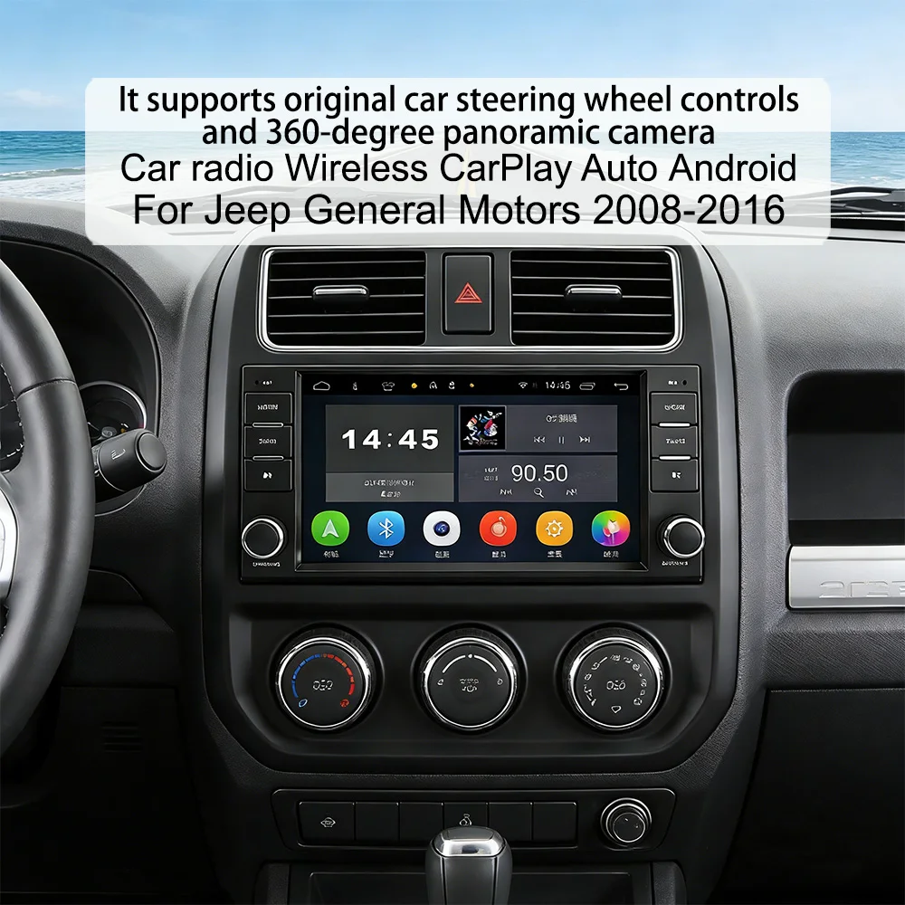 Jeep 7-inch IPS Linux Wireless CarPlay & Android Auto Head Unit - Image 4