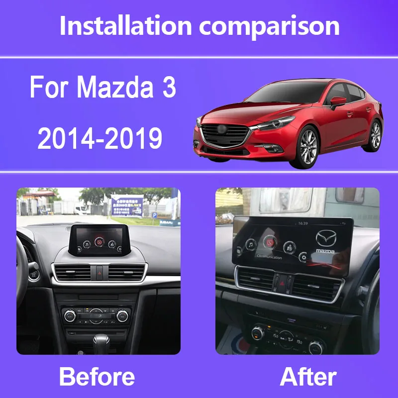 Mazda 3 2014–2019 10.25 / 12.3-inch Linux Multimedia Head Unit