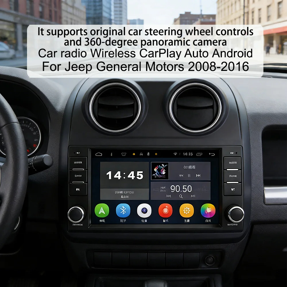 Jeep 7-inch IPS Linux Wireless CarPlay & Android Auto Head Unit - Image 3