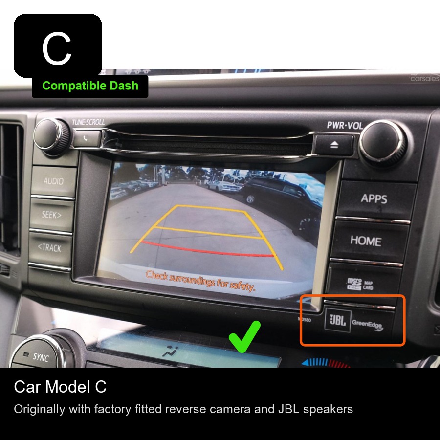 Toyota Rav4 2013-2019 Apple CarPlay & Android Auto Head Unit